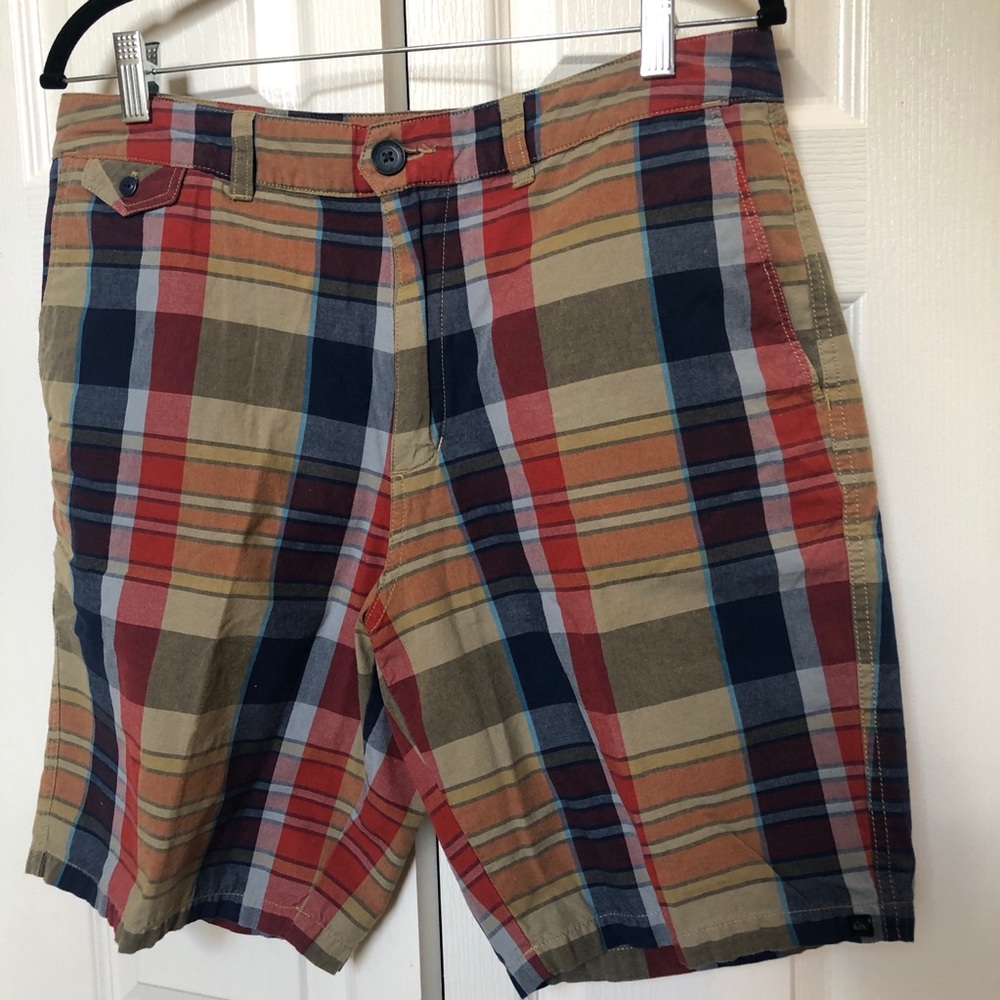 Quiksilver Men’s Rainbow Plaid Shorts 32 M